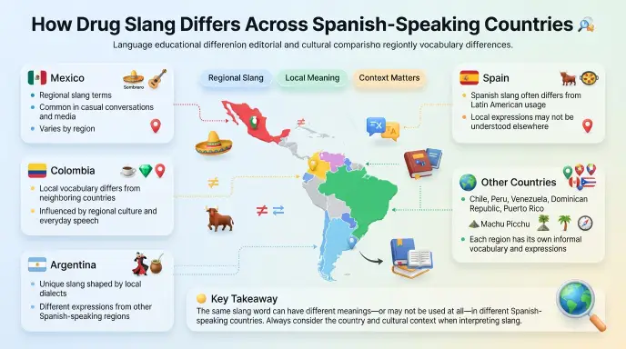 How Drug Slang Differs Across Spanish Speaking Countries