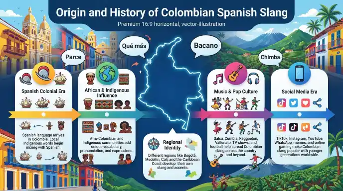 Origin and History of Colombian Spanish Slang