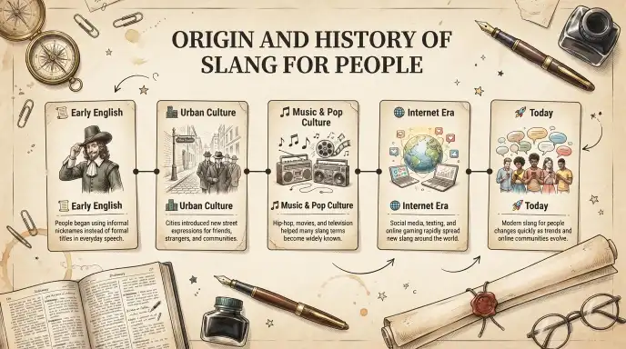 Origin and History of Slang for People
