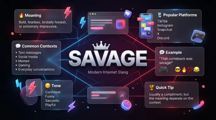 savage slang meaning