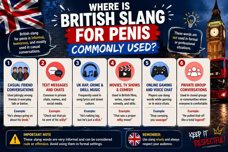Where Is British Slang for Penis Commonly Used?