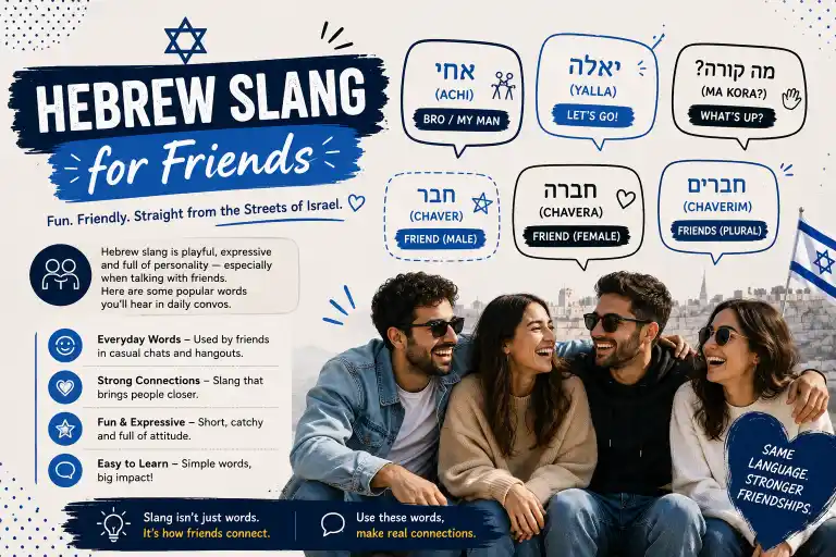 Hebrew Slang for Friends