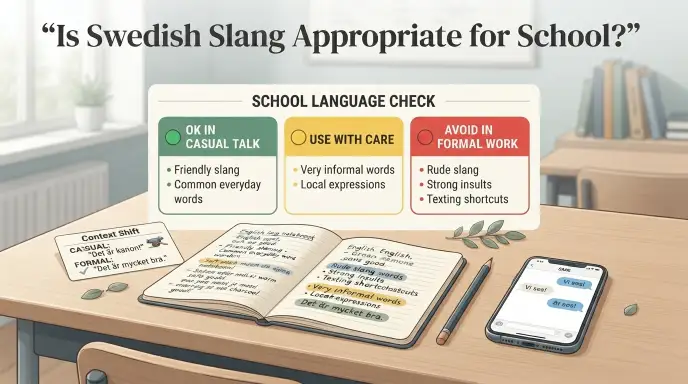 Is Swedish Slang Appropriate for School?