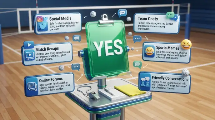 Is Volleyball Slang Safe for Social Media?