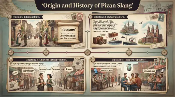 Origin and History for Pizan Slang