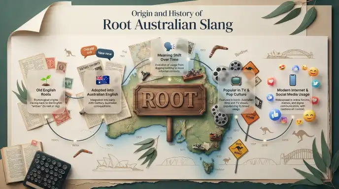 Origin and History of Root Australian Slang