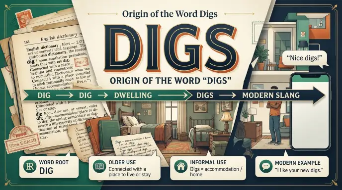 Origin of the Word Digs