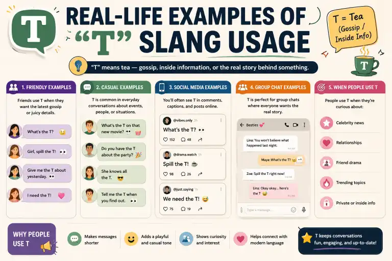 Real-Life Examples of T Slang Usage