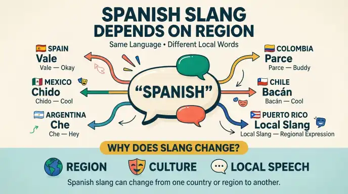 Spanish Slang Depends on Region
