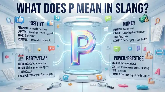 What Does P Mean Slang