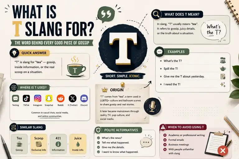 What Is T Slang For