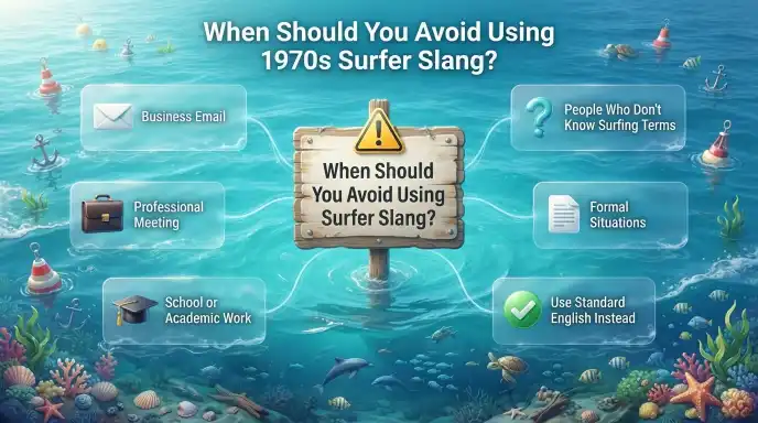 When Should You Avoid Using 1970s Surfer Slang?