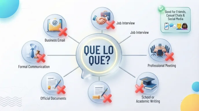 When Should You Avoid Using Que Lo Que?