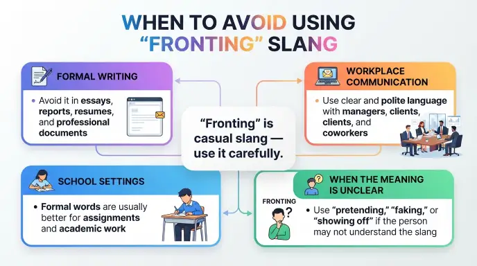 When to Avoid Using Fronting Slang