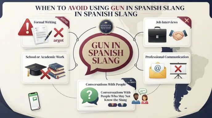 When to Avoid Using Gun in Spanish Slang