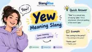 Yew Meaning Slang
