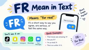 fr mean in text