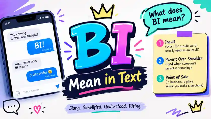 BI Mean in Text