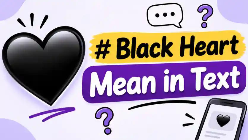 Black Heart Mean in Text