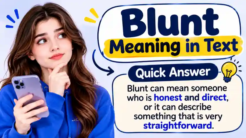 Blunt Meaning in Text