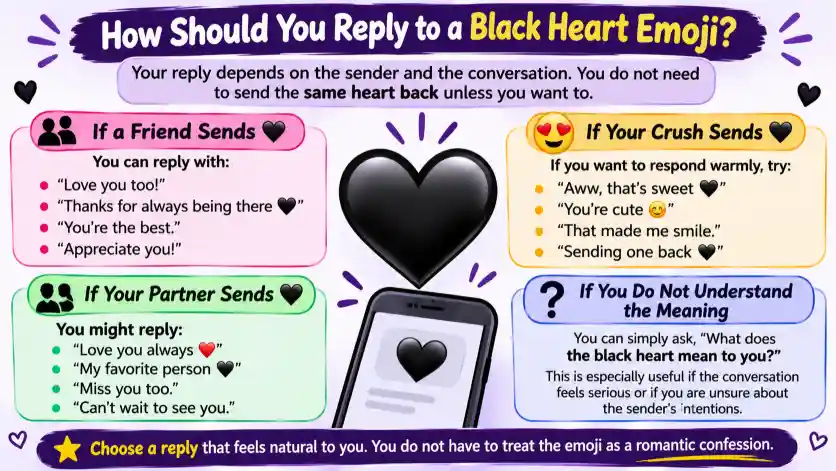 How Should You Reply to a Black Heart Emoji?