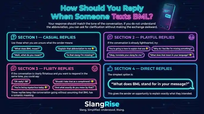 How Should You Reply When Someone Texts BML?
