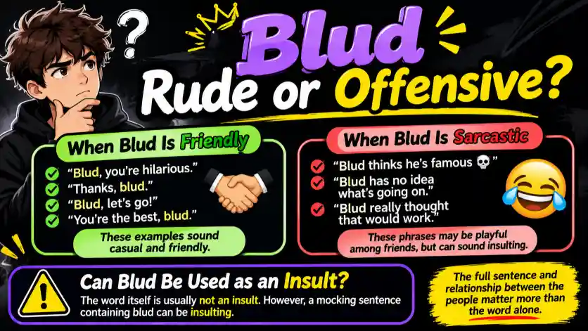 Is Blud Rude or Offensive?